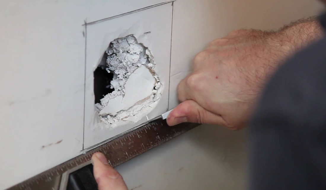Drywall hole
